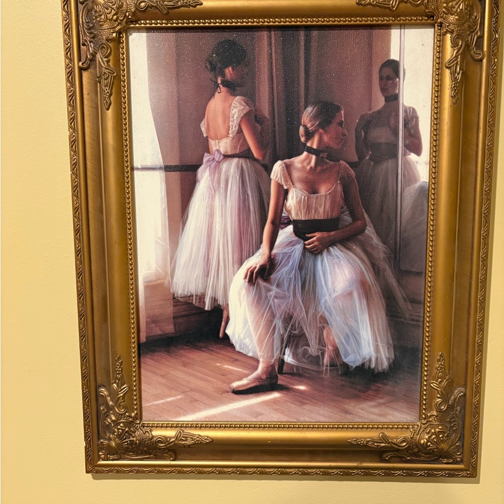 Elegant Ballerina Framed Art